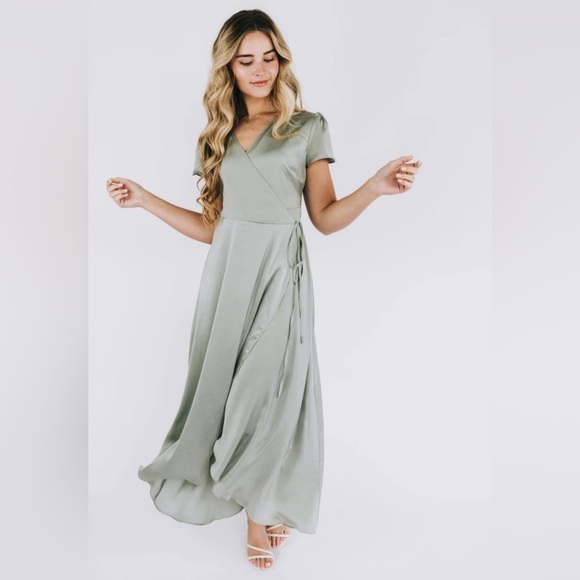 One Loved Babe Wrap Dress - Picture 1 of 8